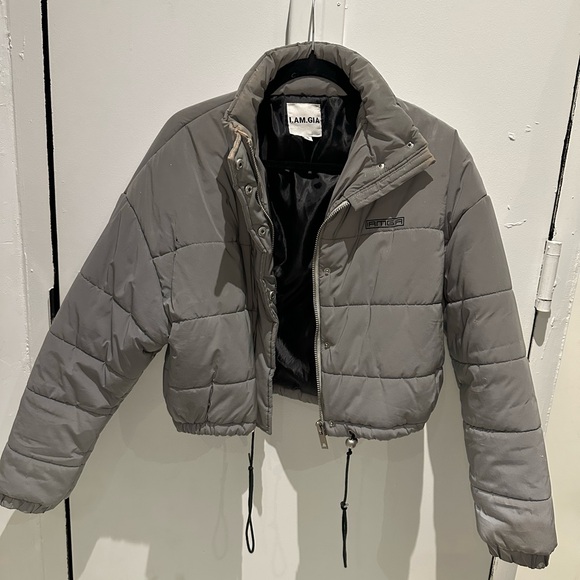 I.AM.GIA Silver Reflective Puffer Jacket - Picture 3 of 7
